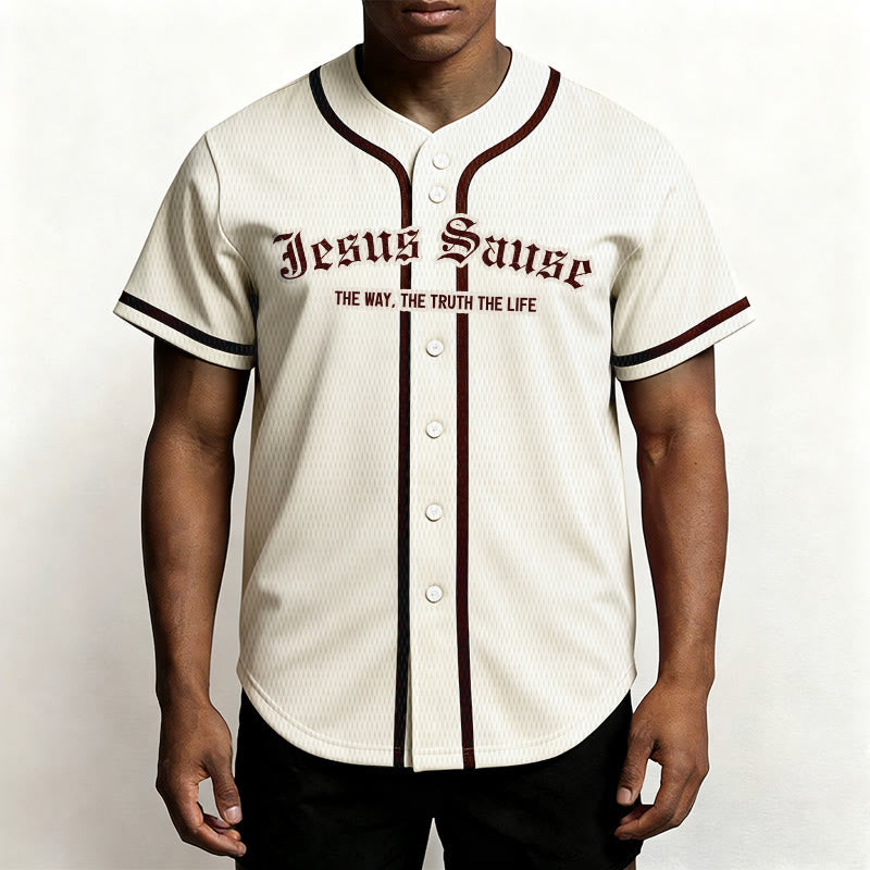 Christianartworkshop The Way The Truth The Life Faith Baseball Jersey - image 1