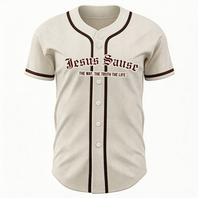 Christianartworkshop The Way The Truth The Life Faith Baseball Jersey - image 3