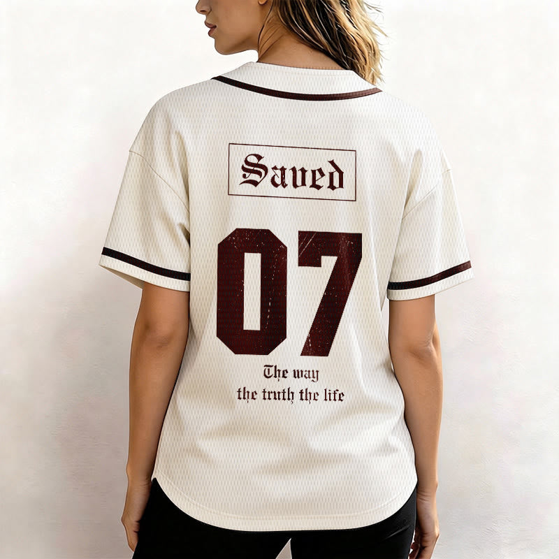 Christianartworkshop The Way The Truth The Life Faith Baseball Jersey - image 5