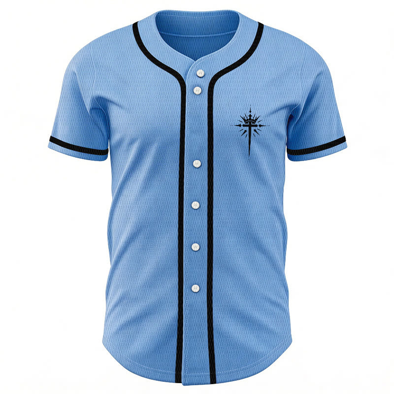 Christianartworkshop Jesus Is King Angel Wings Cross Faith Statement Custom Baseball Jersey - image 45