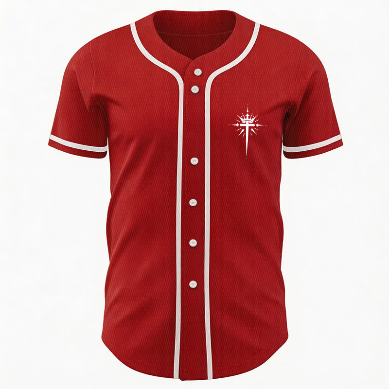 Christianartworkshop Jesus Is King Angel Wings Cross Faith Statement Custom Baseball Jersey - image 31