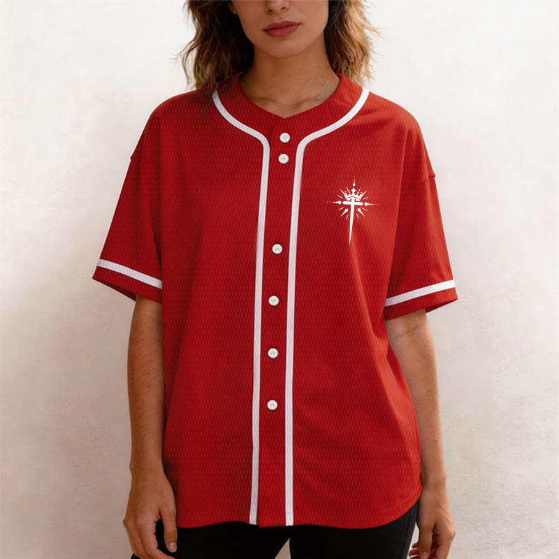 Christianartworkshop Jesus Is King Angel Wings Cross Faith Statement Custom Baseball Jersey - image 30
