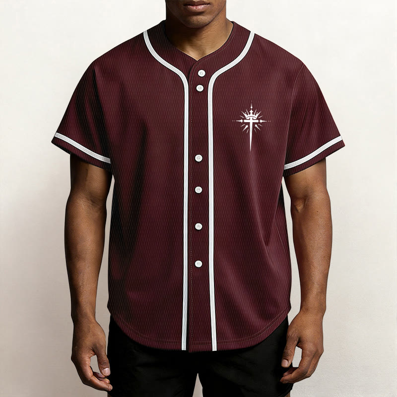 Christianartworkshop Jesus Is King Angel Wings Cross Faith Statement Custom Baseball Jersey - image 36