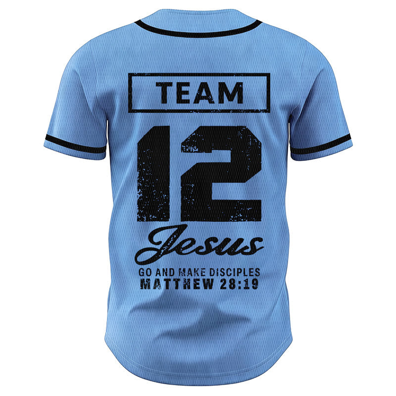 Christianartworkshop Team Jesus Matthew 28:19 Go And Make Disciples Unisex Baseball Jersey - image 41