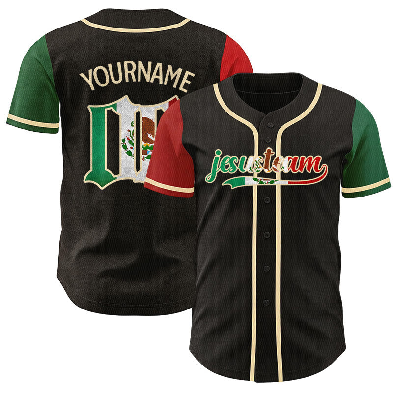 Christianartworkshop Custom Name Number Heritage Faith Jesusteam Sport Baseball Jersey - 5XL - Name & Number Customized - image 0