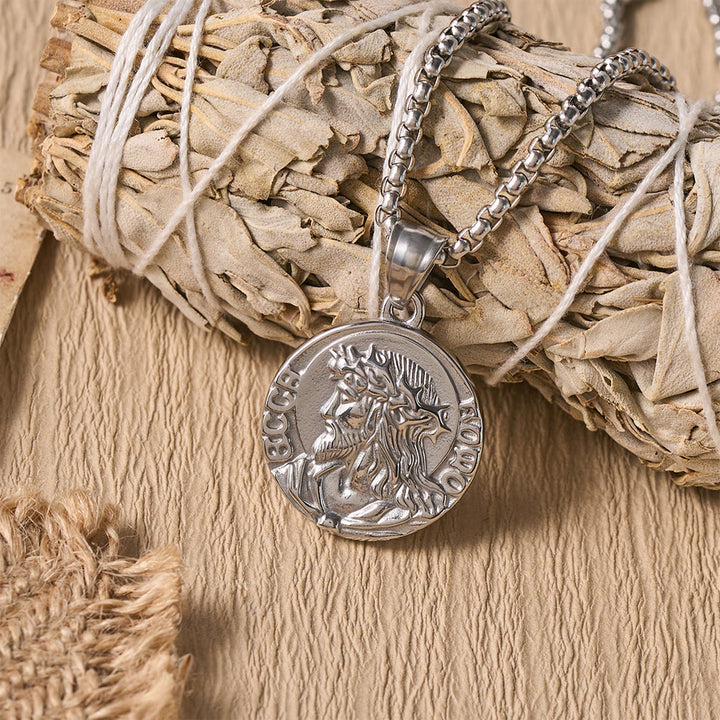 Christianartworkshop Crown Of Thorns Jesus Portrait Round Medal Box Chain Necklace: Timeless Emblem of Gentle Heavenly Guardianship - image 11