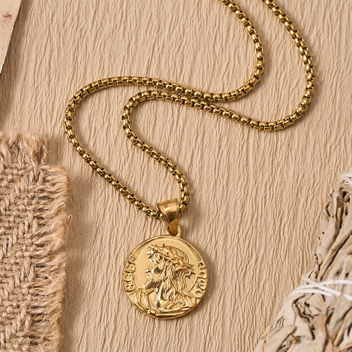Christianartworkshop Crown Of Thorns Jesus Portrait Round Medal Box Chain Necklace: Timeless Emblem of Gentle Heavenly Guardianship - image 9