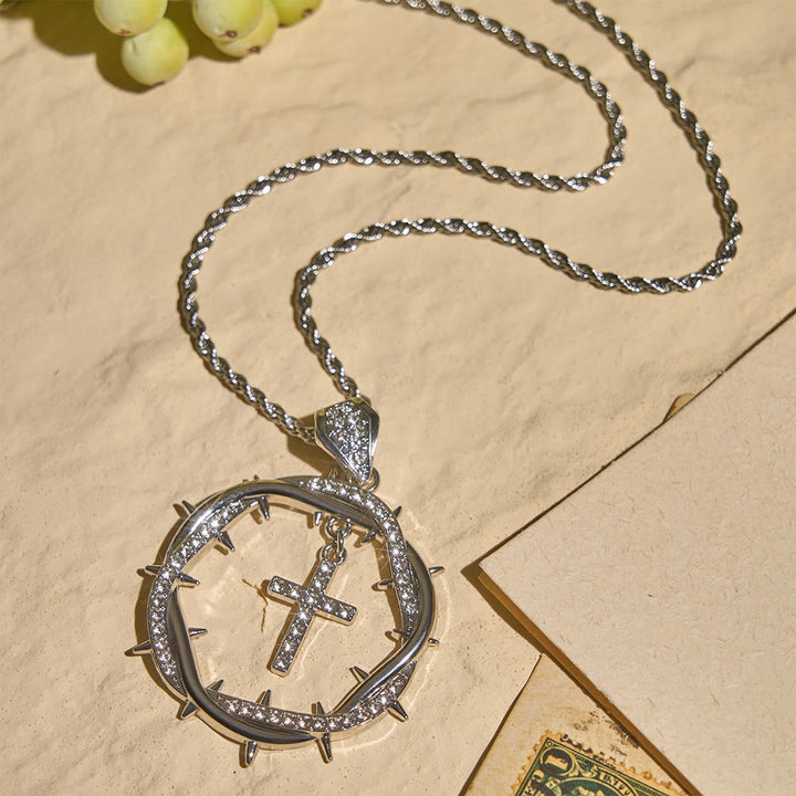 FREE Today: Thorn Crown & Cross Pendant: Faith & Grace Reminder for Daily Wear - image 4