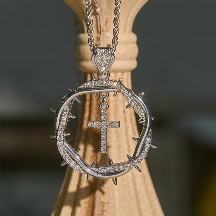 FREE Today: Thorn Crown & Cross Pendant: Faith & Grace Reminder for Daily Wear - image 2