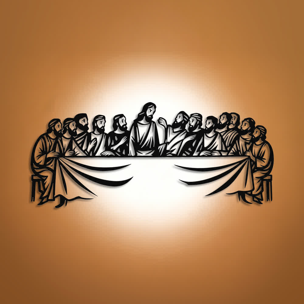 Christianartworkshop Faithful Representation The Last Supper Metal Wall Decor - image 0