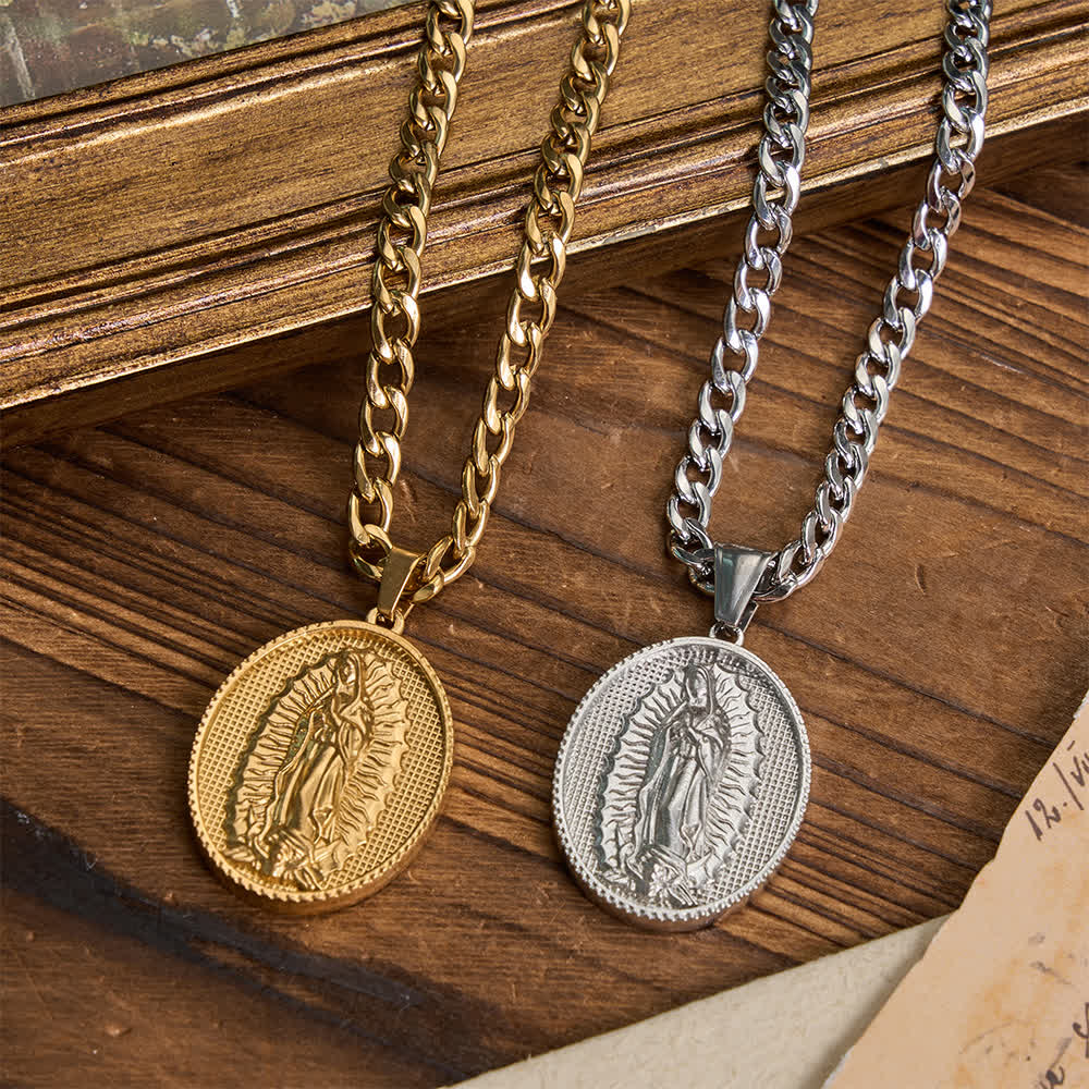 Christianartworkshop Our Lady of Guadalupe Virgin Mary Necklace - image 0
