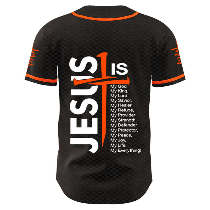 Christianartworkshop Jesus Is My Everything Faith Unisex Baseball Jersey - image 13