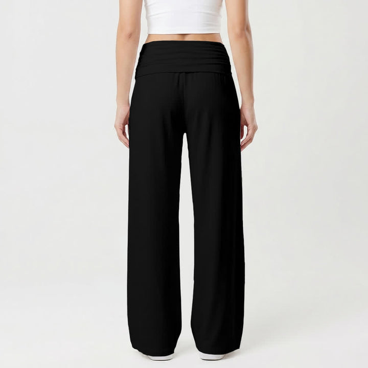 Christianartworkshop Can't Do & Can Do Faith Cartoon Letter Art Casual Faith Women’s Wide Leg Pants - image 8