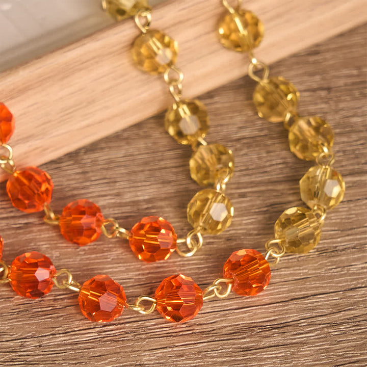 FREE Today: Vibrant Multi-Tone Glass Saint Benedict Rosary: For Chapel Worship & Daily Handheld Prayer - image 4