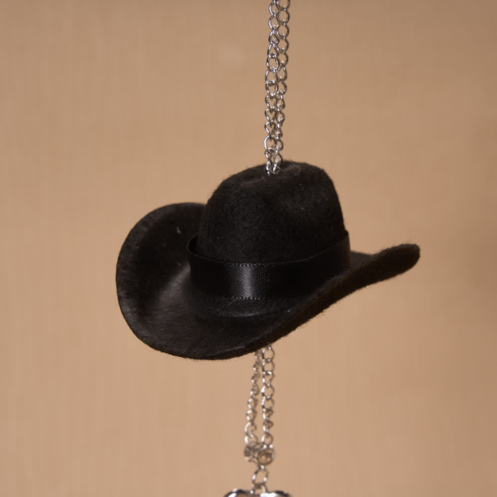 Christianartworkshop Cowboy Hat Angel Wing Wooden Cross Car Pendant: Timeless Token of Faithful Heavenly Safeguard - image 6