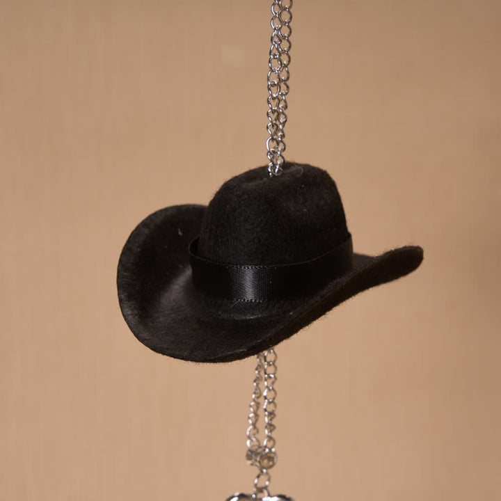 Christianartworkshop Cowboy Hat Angel Wing Wooden Cross Car Pendant: Timeless Token of Faithful Heavenly Safeguard - image 6