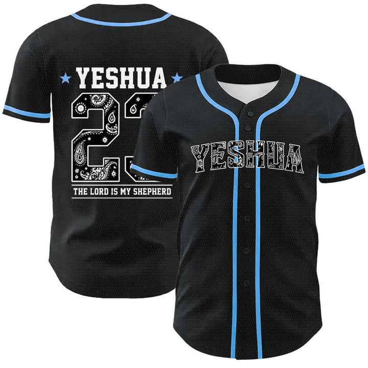 Christianartworkshop Be Strong In The Lord Templar Knight Jesus Unisex Baseball Jersey - Blue - 5XL - image 12