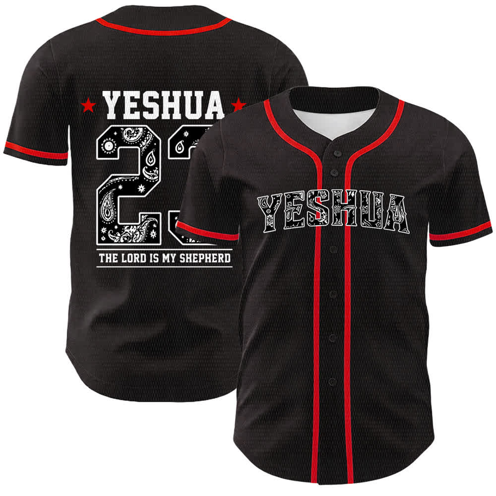 Christianartworkshop Be Strong In The Lord Templar Knight Jesus Unisex Baseball Jersey - Red - 5XL - image 3