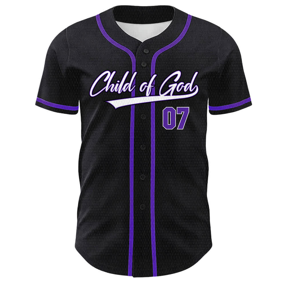 Christianartworkshop Child Of God Number 07 Unisex Baseball Jersey - image 23