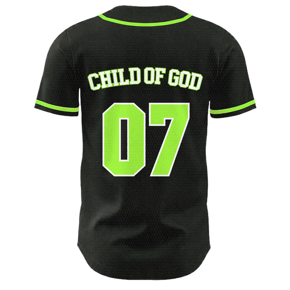 Christianartworkshop Child Of God Number 07 Unisex Baseball Jersey - image 19
