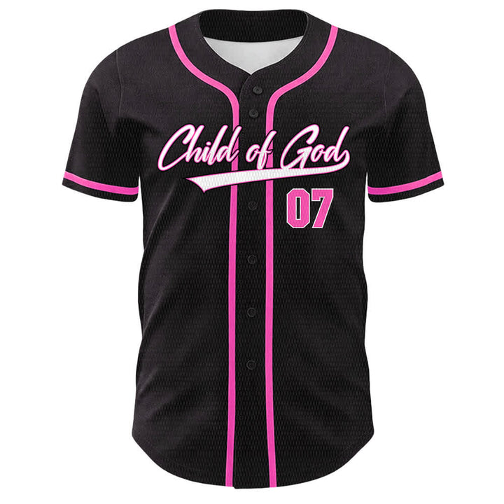 Christianartworkshop Child Of God Number 07 Unisex Baseball Jersey - image 8