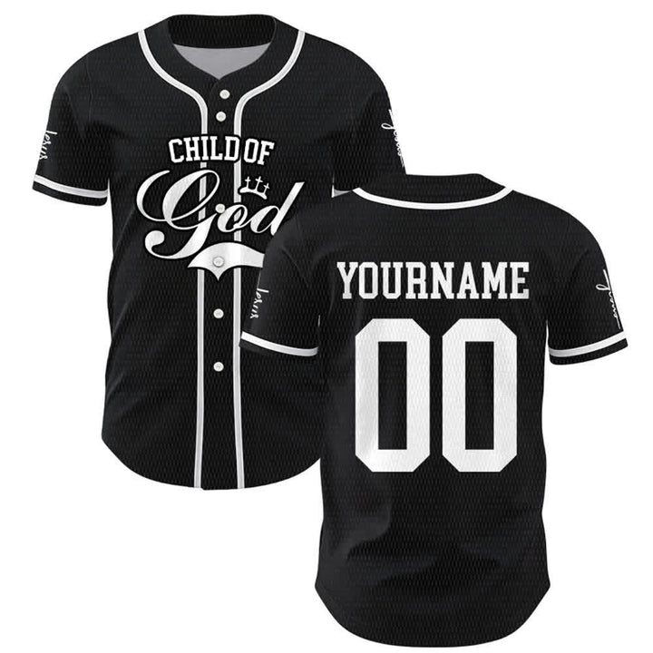 Christianartworkshop Child Of God Personalized Name Number Unisex Custom Baseball Jersey - image 10