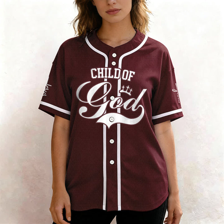 Christianartworkshop Child Of God Personalized Name Number Unisex Custom Baseball Jersey - image 29