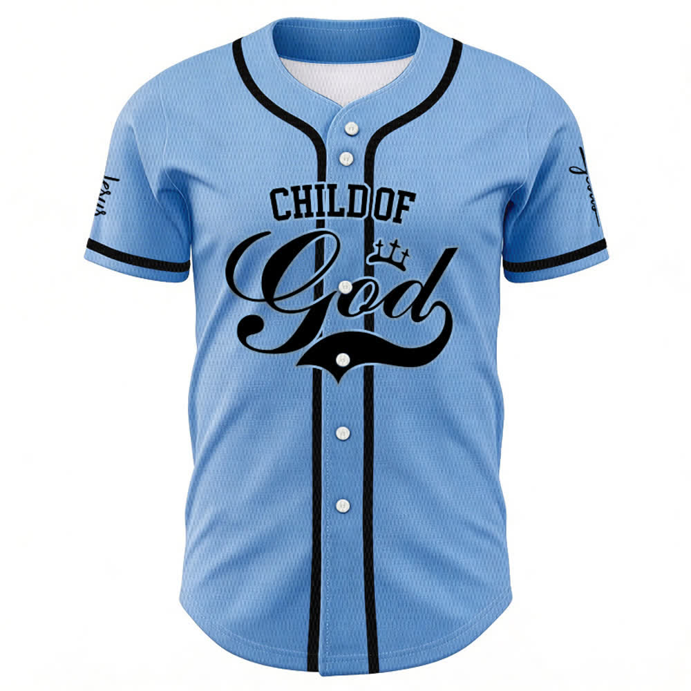 Christianartworkshop Child Of God Personalized Name Number Unisex Custom Baseball Jersey - image 33