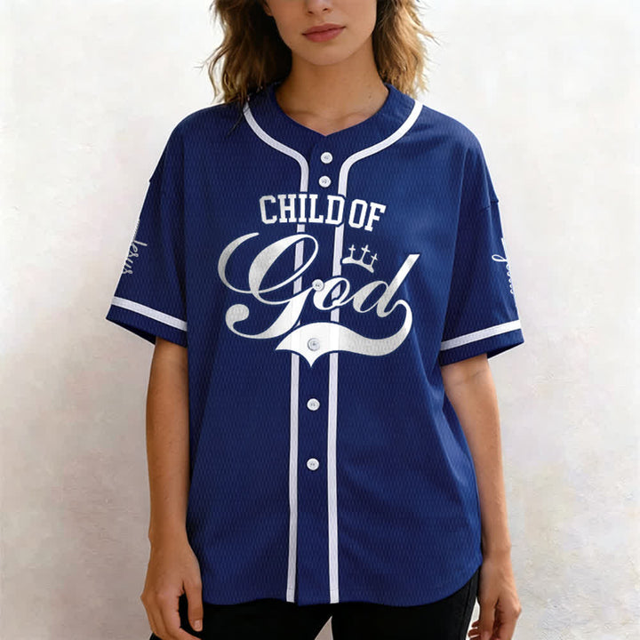 Christianartworkshop Child Of God Personalized Name Number Unisex Custom Baseball Jersey - image 45