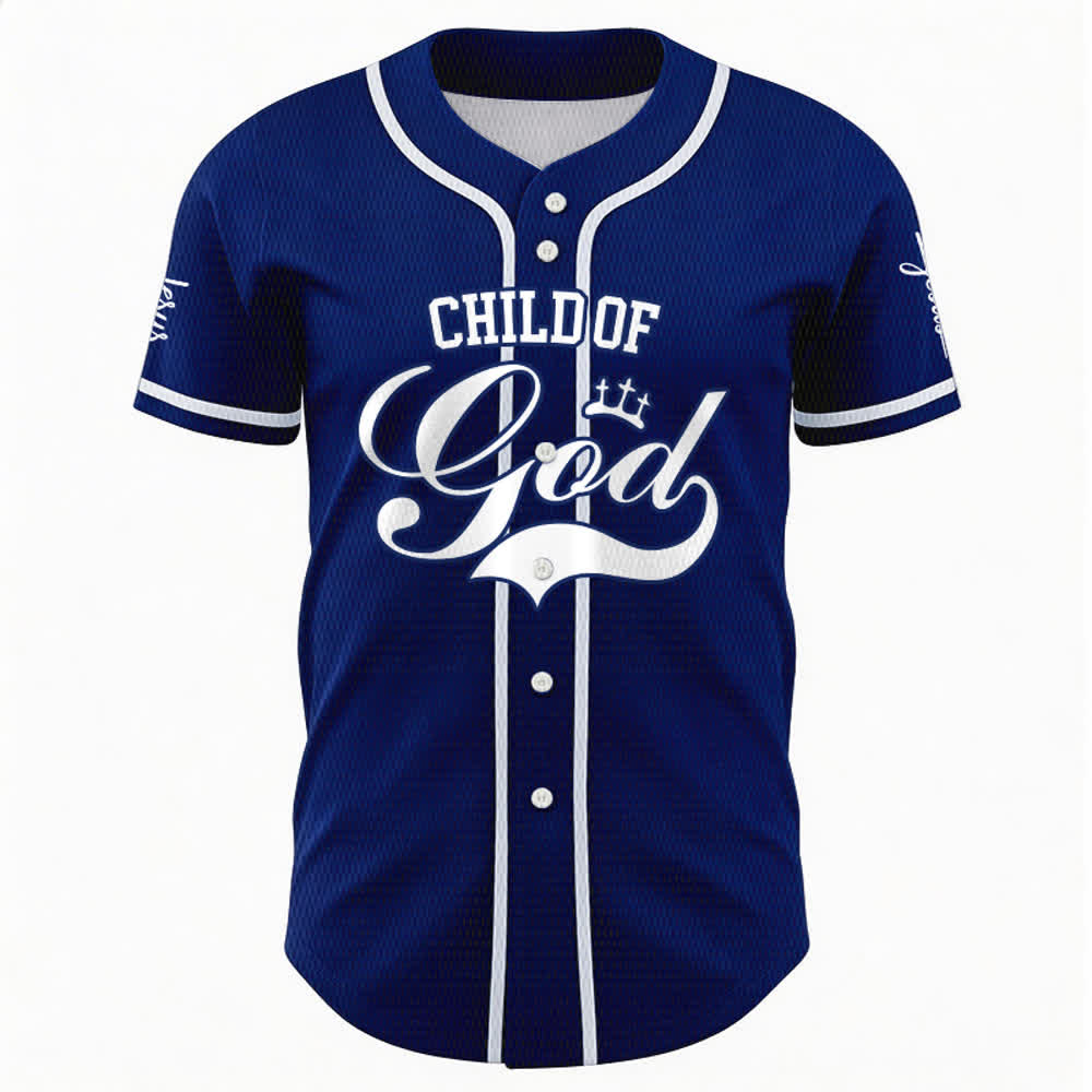 Christianartworkshop Child Of God Personalized Name Number Unisex Custom Baseball Jersey - image 41