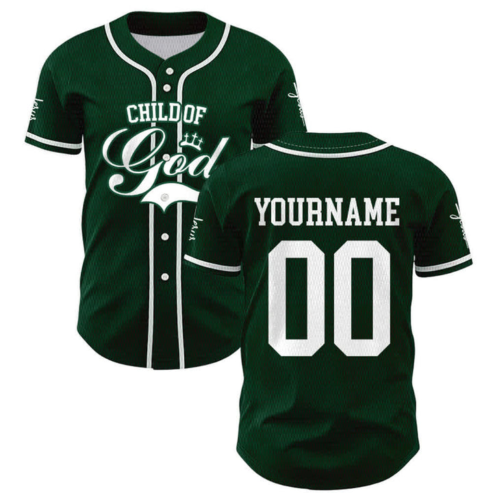 Christianartworkshop Child Of God Personalized Name Number Unisex Custom Baseball Jersey - image 48