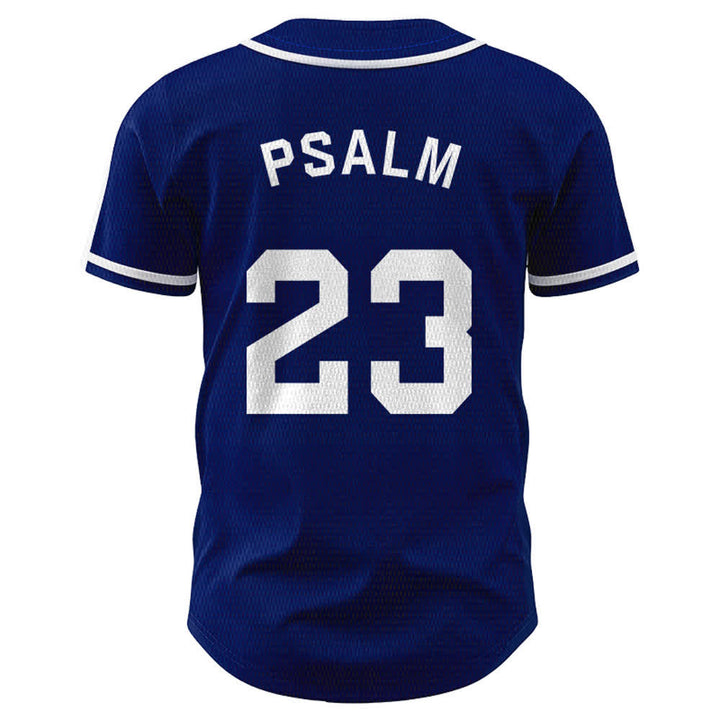 Christianartworkshop Retro Sport Style Psalm 23 Unisex Baseball Jersey - image 2