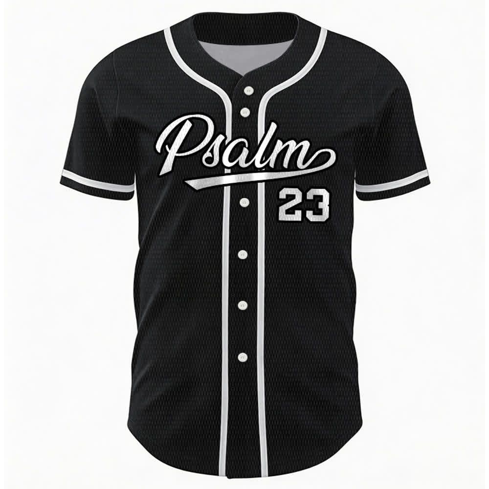 Christianartworkshop Retro Sport Style Psalm 23 Unisex Baseball Jersey - image 15