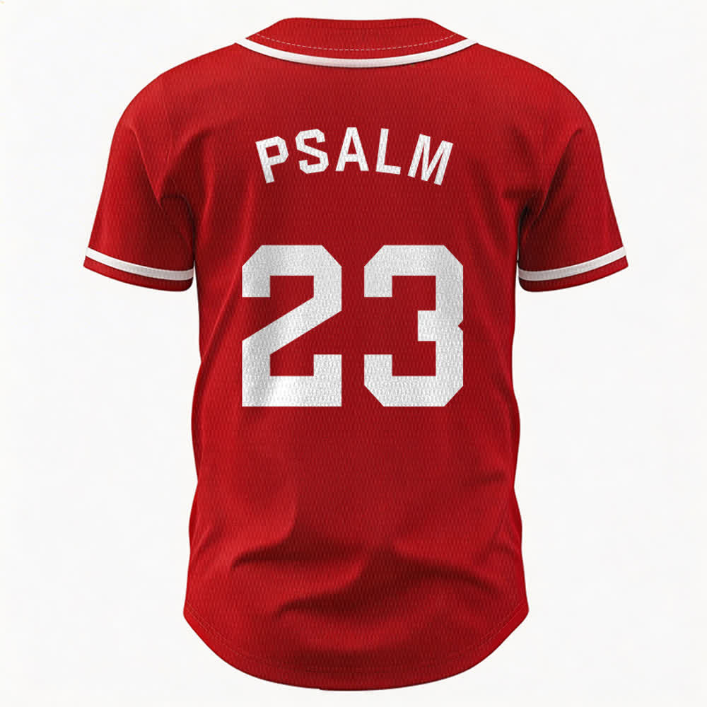 Christianartworkshop Retro Sport Style Psalm 23 Unisex Baseball Jersey - image 23