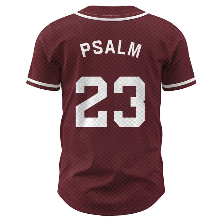 Christianartworkshop Retro Sport Style Psalm 23 Unisex Baseball Jersey - image 30