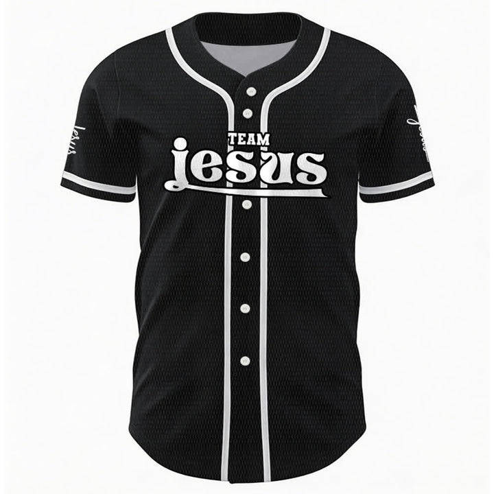 Christianartworkshop Bold Team Jesus Custom Name Number Unisex Custom Baseball Jersey - image 17