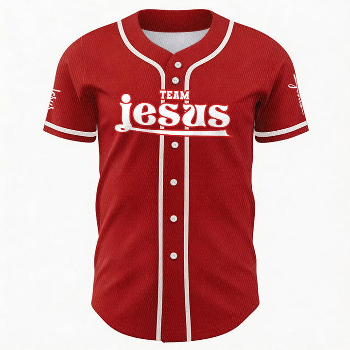 Christianartworkshop Bold Team Jesus Custom Name Number Unisex Custom Baseball Jersey - image 24