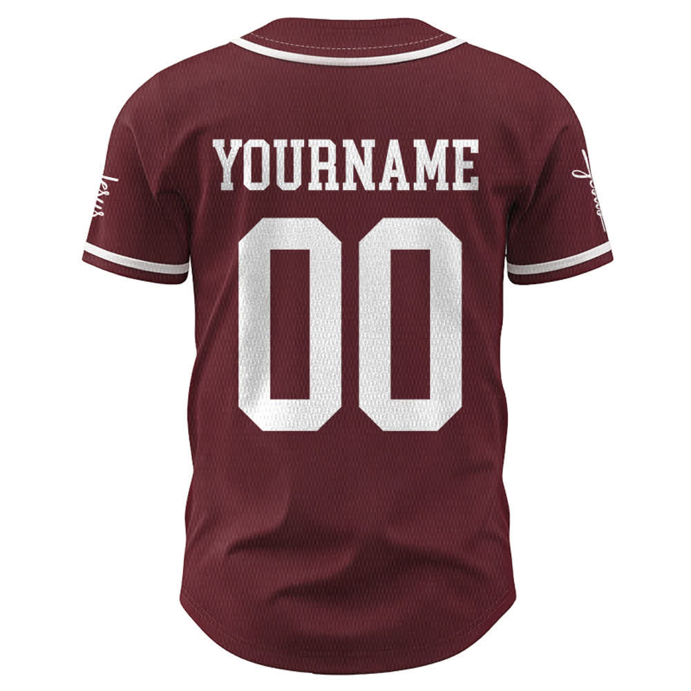 Christianartworkshop Bold Team Jesus Custom Name Number Unisex Custom Baseball Jersey - image 32