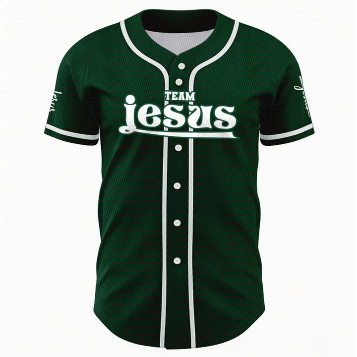 Christianartworkshop Bold Team Jesus Custom Name Number Unisex Custom Baseball Jersey - image 45
