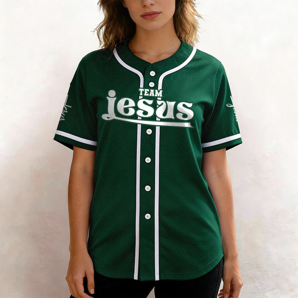 Christianartworkshop Bold Team Jesus Custom Name Number Unisex Custom Baseball Jersey - image 47