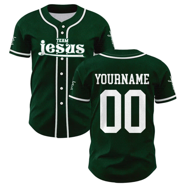 Christianartworkshop Bold Team Jesus Custom Name Number Unisex Custom Baseball Jersey - image 44