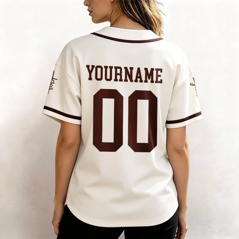 Christianartworkshop Bold Team Jesus Custom Name Number Unisex Custom Baseball Jersey - image 55