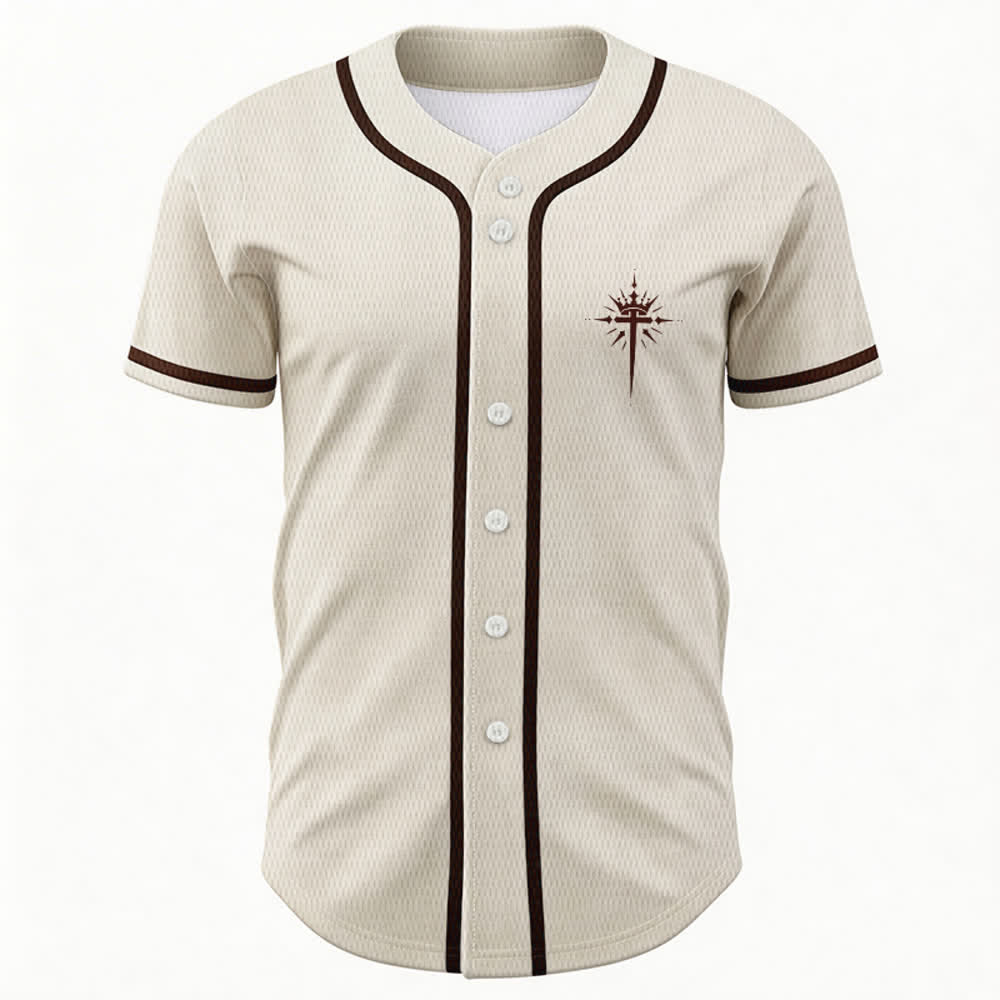 Christianartworkshop Jesus Is King Angel Wings Cross Faith Statement Custom Baseball Jersey - image 16