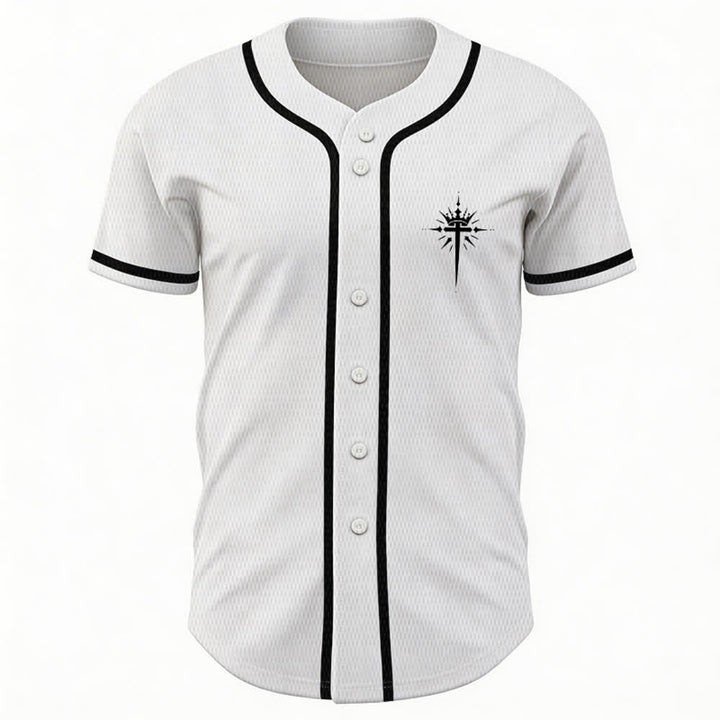 Christianartworkshop Jesus Is King Angel Wings Cross Faith Statement Custom Baseball Jersey - image 23