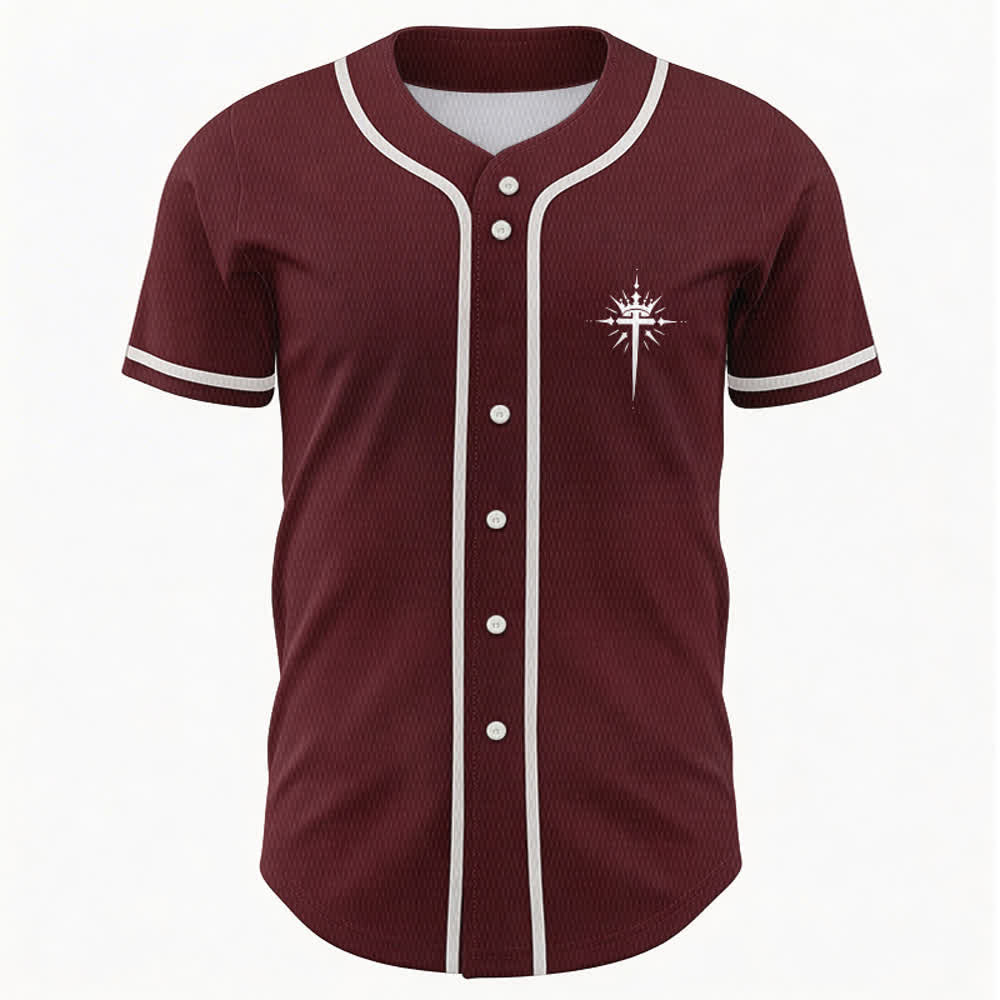 Christianartworkshop Jesus Is King Angel Wings Cross Faith Statement Custom Baseball Jersey - image 37
