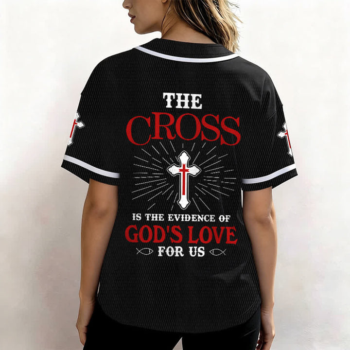 Christianartworkshop The Cross Is The Evidence Of God's Love Unisex Baseball Jersey - image 19