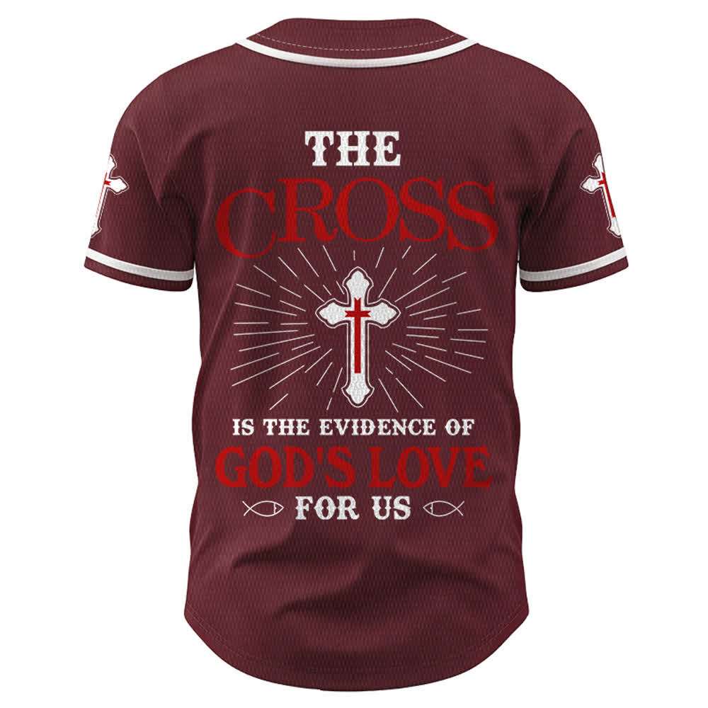 Christianartworkshop The Cross Is The Evidence Of God's Love Unisex Baseball Jersey - image 22