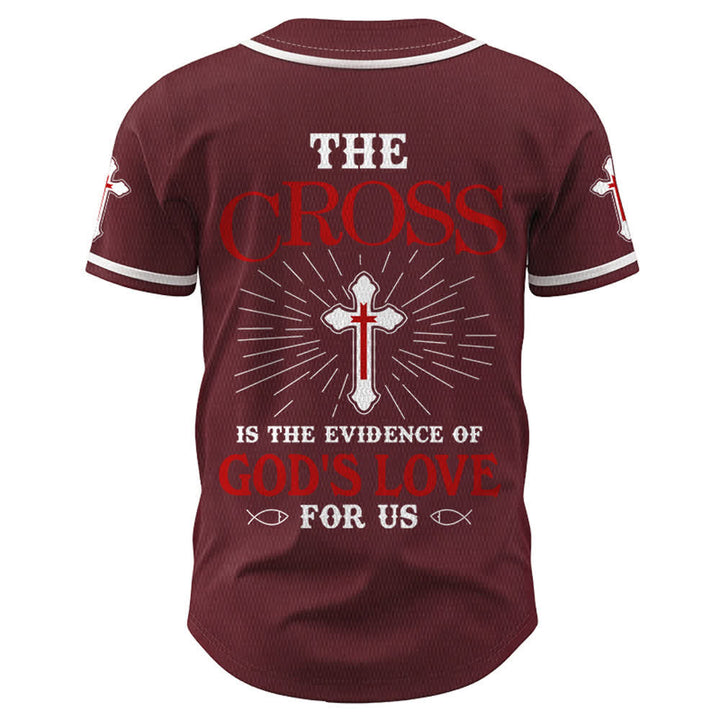 Christianartworkshop The Cross Is The Evidence Of God's Love Unisex Baseball Jersey - image 22