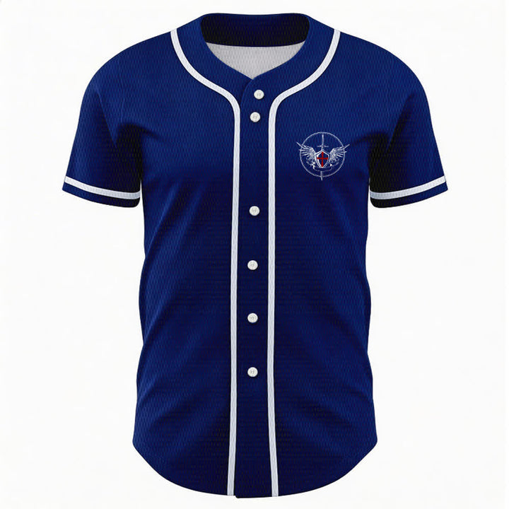 Christianartworkshop St.Michael Archangel Defend Us Unisex Baseball Jersey - image 37