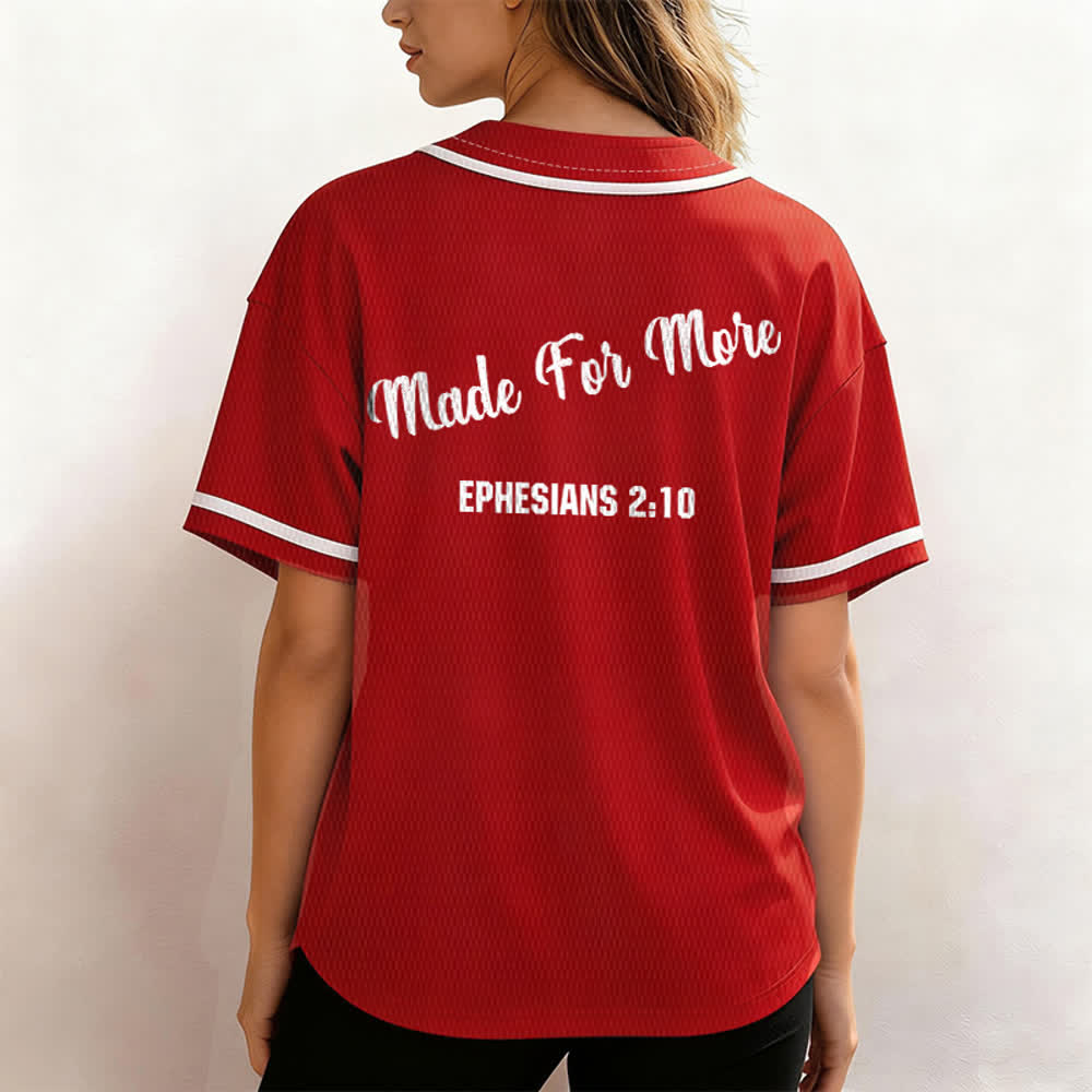 Christianartworkshop Made For More Ephesians 2:10 Unisex Baseball Jersey - image 24